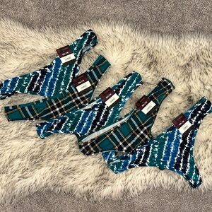 NWT NOBO 5 Cotton Spandex Thong Bundle